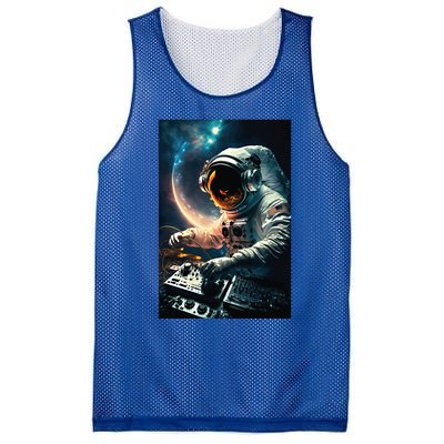 Cosmic Dj Astronaut Djing In Space And Graphic Gift Mesh Reversible Basketball Jersey Tank