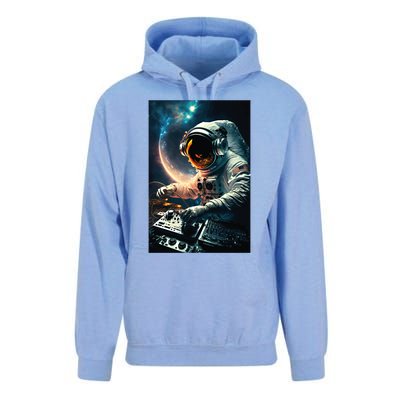 Cosmic Dj Astronaut Djing In Space And Graphic Gift Unisex Surf Hoodie