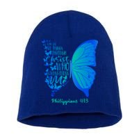 Can Do All Things Through Christ Who Strengthens Me I Gift Cute Gift Short Acrylic Beanie