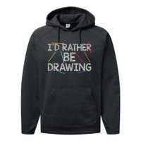 Cool Drawing Art For Sketch Pencil Artist Lovers Performance Fleece Hoodie