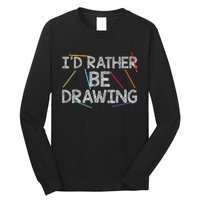 Cool Drawing Art For Sketch Pencil Artist Lovers Long Sleeve Shirt