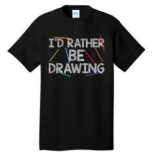 Cool Drawing Art For Sketch Pencil Artist Lovers Tall T-Shirt