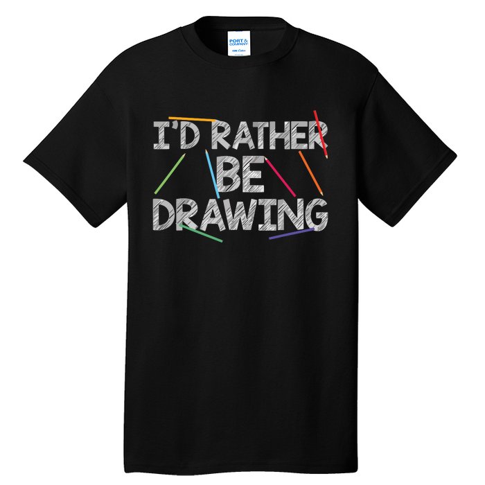 Cool Drawing Art For Sketch Pencil Artist Lovers Tall T-Shirt