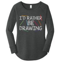 Cool Drawing Art For Sketch Pencil Artist Lovers Women's Perfect Tri Tunic Long Sleeve Shirt