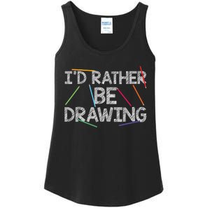 Cool Drawing Art For Sketch Pencil Artist Lovers Ladies Essential Tank