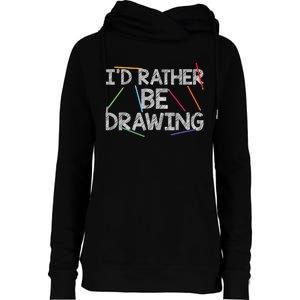 Cool Drawing Art For Sketch Pencil Artist Lovers Womens Funnel Neck Pullover Hood