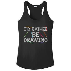 Cool Drawing Art For Sketch Pencil Artist Lovers Ladies PosiCharge Competitor Racerback Tank