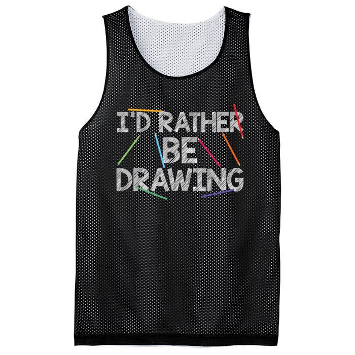 Cool Drawing Art For Sketch Pencil Artist Lovers Mesh Reversible Basketball Jersey Tank