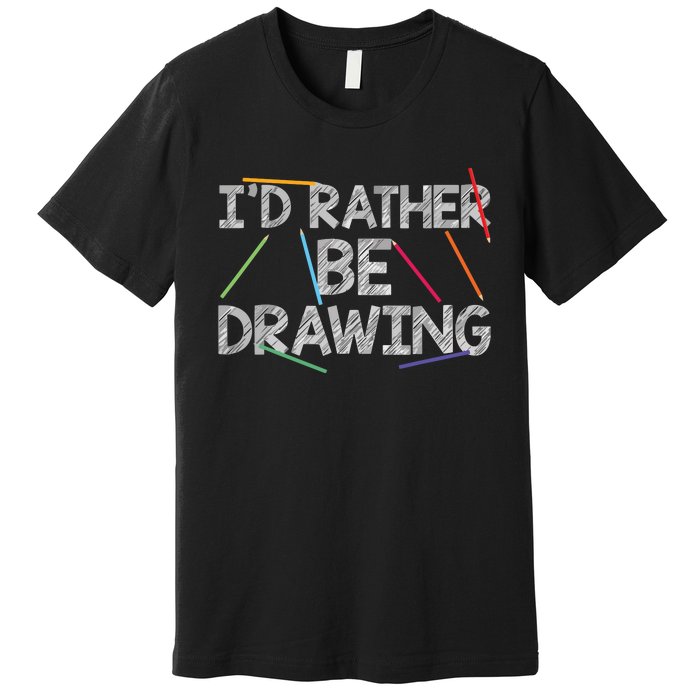 Cool Drawing Art For Sketch Pencil Artist Lovers Premium T-Shirt