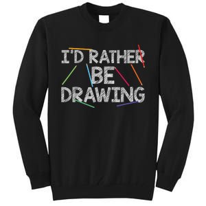 Cool Drawing Art For Sketch Pencil Artist Lovers Tall Sweatshirt