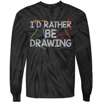 Cool Drawing Art For Sketch Pencil Artist Lovers Tie-Dye Long Sleeve Shirt