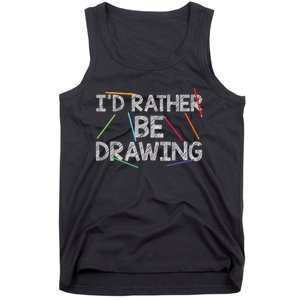 Cool Drawing Art For Sketch Pencil Artist Lovers Tank Top