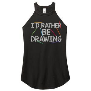 Cool Drawing Art For Sketch Pencil Artist Lovers Women's Perfect Tri Rocker Tank