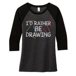 Cool Drawing Art For Sketch Pencil Artist Lovers Women's Tri-Blend 3/4-Sleeve Raglan Shirt