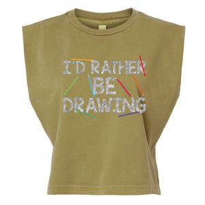 Cool Drawing Art For Sketch Pencil Artist Lovers Garment-Dyed Women's Muscle Tee