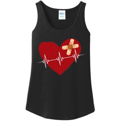 Coronary Diseases Artery Bypass Open Heart Surgery Heartbeat Ladies Essential Tank