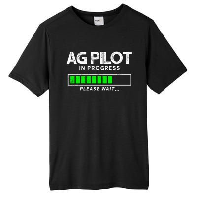 Crop Duster Ag Pilot In Progress Please Wait… Gift Tall Fusion ChromaSoft Performance T-Shirt