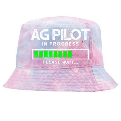 Crop Duster Ag Pilot In Progress Please Wait… Gift Tie-Dyed Bucket Hat