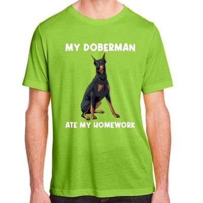 Cool Doberman Art For Dog Breed Doberman Pinscher Adult ChromaSoft Performance T-Shirt