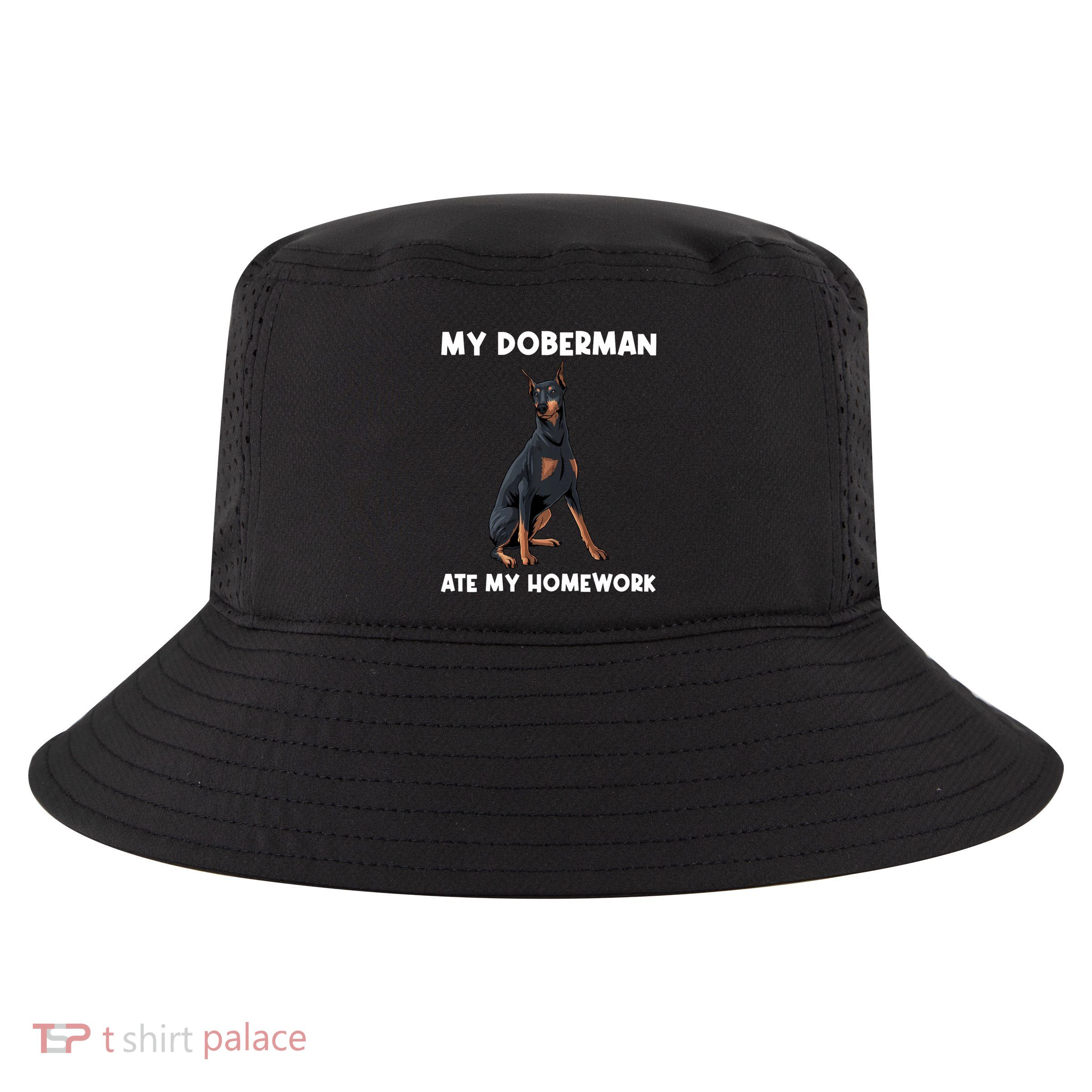 Cool Doberman Art For Dog Breed Doberman Pinscher Cool Comfort Performance Bucket Hat
