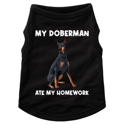 Cool Doberman Art For Dog Breed Doberman Pinscher Doggie Tank