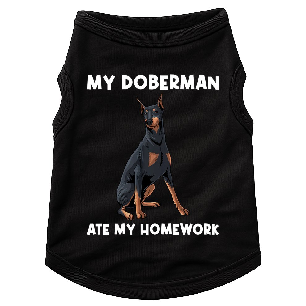 Cool Doberman Art For Dog Breed Doberman Pinscher Doggie Tank
