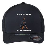 Cool Doberman Art For Dog Breed Doberman Pinscher Flexfit Unipanel Trucker Cap