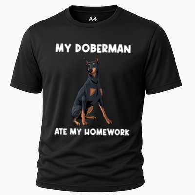 Cool Doberman Art For Dog Breed Doberman Pinscher Performance Shirt