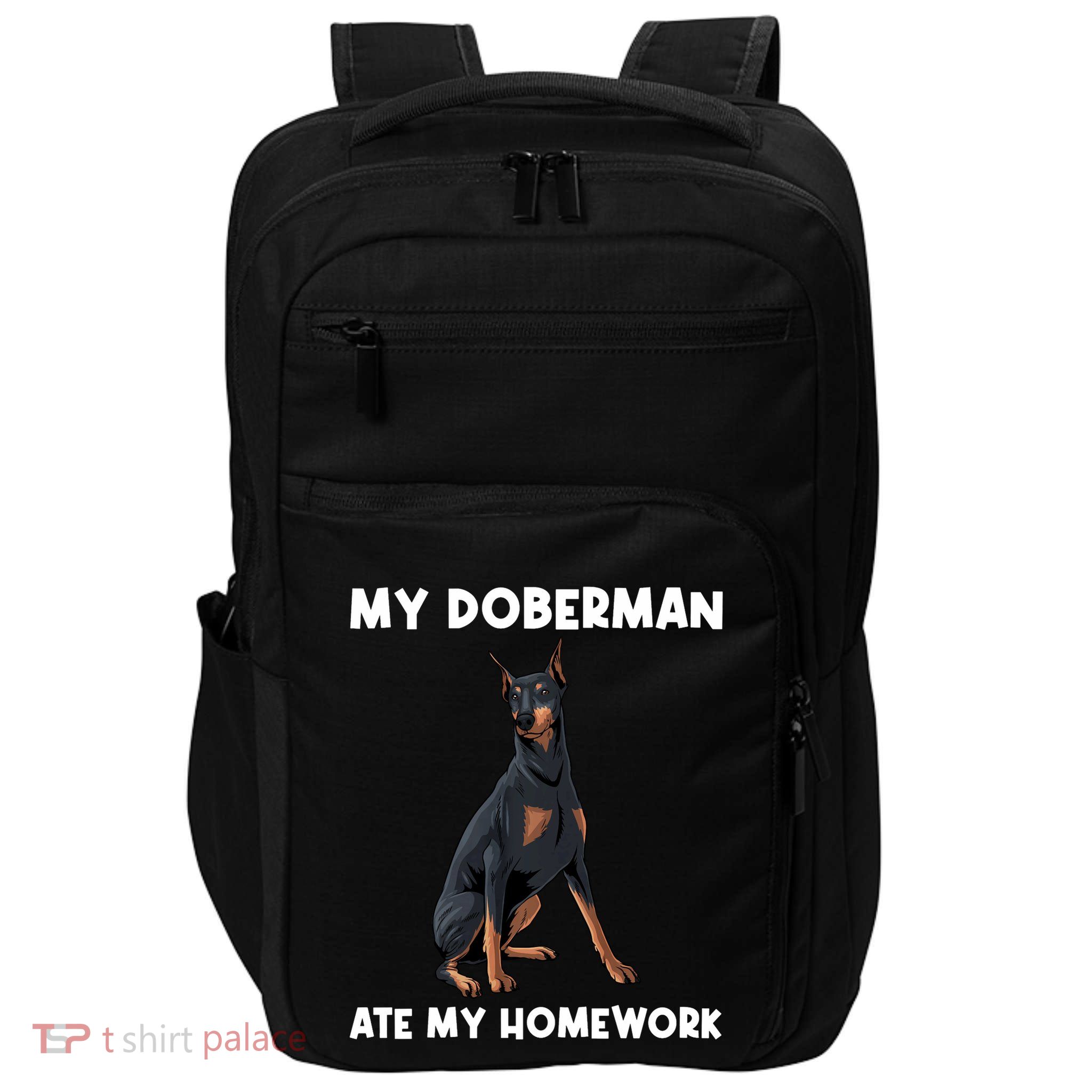 Cool Doberman Art For Dog Breed Doberman Pinscher Impact Tech Backpack