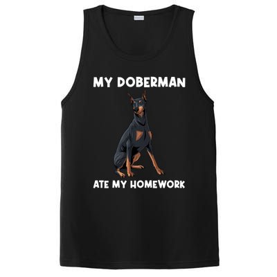 Cool Doberman Art For Dog Breed Doberman Pinscher PosiCharge Competitor Tank