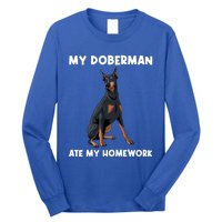 Cool Doberman Art For Dog Breed Doberman Pinscher Long Sleeve Shirt