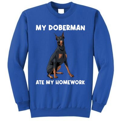 Cool Doberman Art For Dog Breed Doberman Pinscher Sweatshirt