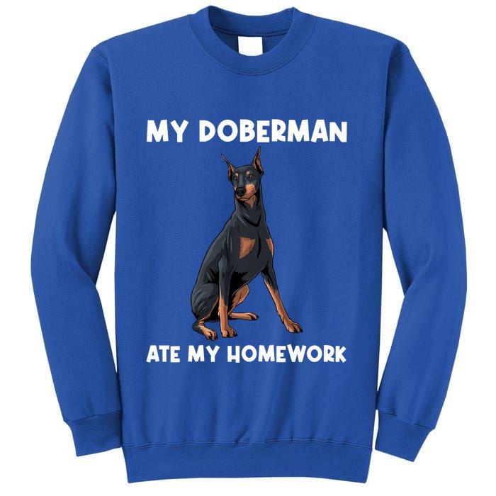 Cool Doberman Art For Dog Breed Doberman Pinscher Sweatshirt