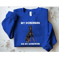 Cool Doberman Art For Dog Breed Doberman Pinscher Sweatshirt