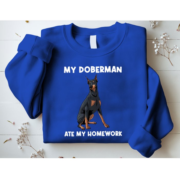 Cool Doberman Art For Dog Breed Doberman Pinscher Sweatshirt