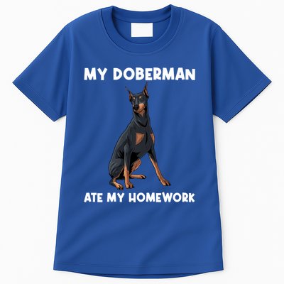 Cool Doberman Art For Dog Breed Doberman Pinscher Tall T-Shirt