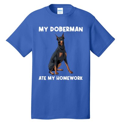 Cool Doberman Art For Dog Breed Doberman Pinscher Tall T-Shirt