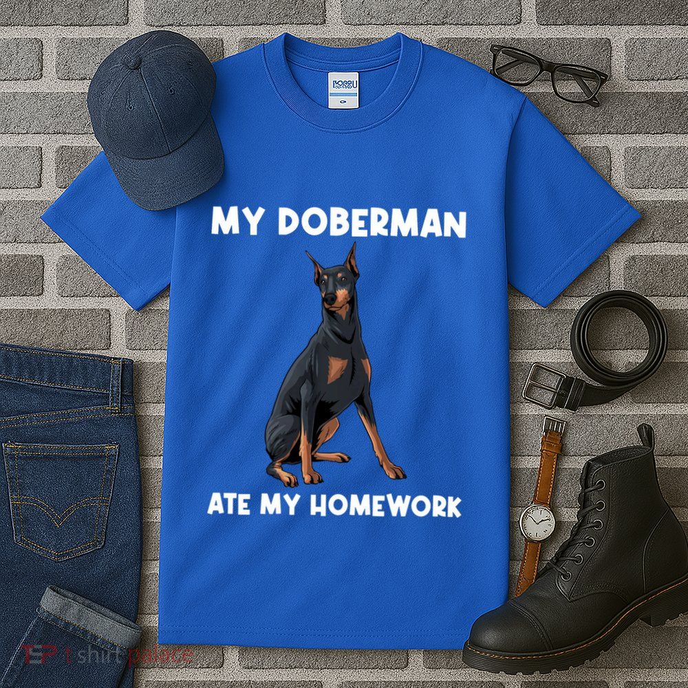 Cool Doberman Art For Dog Breed Doberman Pinscher Tall T-Shirt