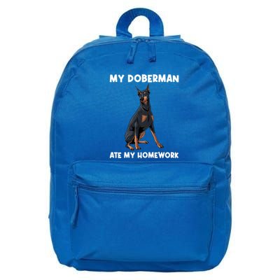 Cool Doberman Art For Dog Breed Doberman Pinscher 16 in Basic Backpack