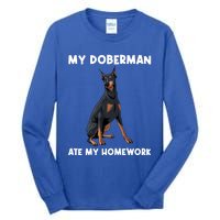 Cool Doberman Art For Dog Breed Doberman Pinscher Tall Long Sleeve T-Shirt