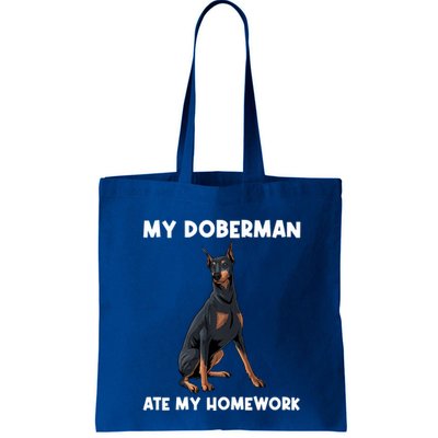 Cool Doberman Art For Dog Breed Doberman Pinscher Bag