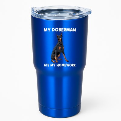 Cool Doberman Art For Dog Breed Doberman Pinscher Tumbler