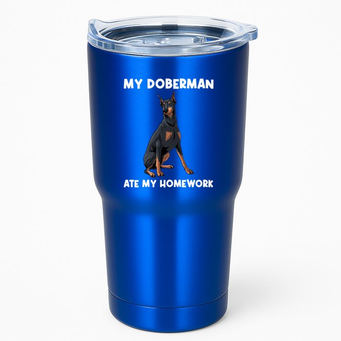 Cool Doberman Art For Dog Breed Doberman Pinscher Tumbler