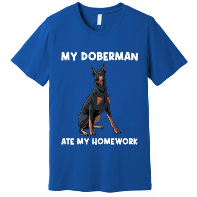 Cool Doberman Art For Dog Breed Doberman Pinscher Premium T-Shirt