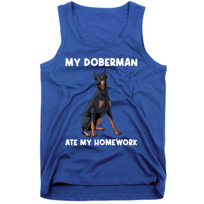 Cool Doberman Art For Dog Breed Doberman Pinscher Tank Top