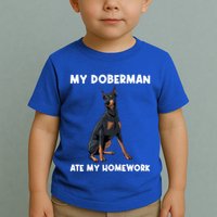 Cool Doberman Art For Dog Breed Doberman Pinscher Toddler T-Shirt