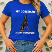 Cool Doberman Art For Dog Breed Doberman Pinscher Womens T-Shirt