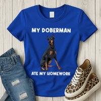 Cool Doberman Art For Dog Breed Doberman Pinscher Womens T-Shirt