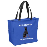 Cool Doberman Art For Dog Breed Doberman Pinscher Zip Tote Bag