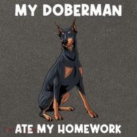 Cool Doberman Art For Dog Breed Doberman Pinscher Cotton Canvas Backpack